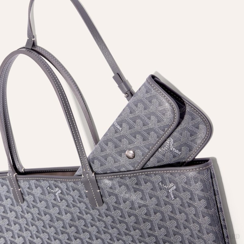Goyard SAINT LOUIS PM BAG Tote Çanta Gri | GY-EMU6806
