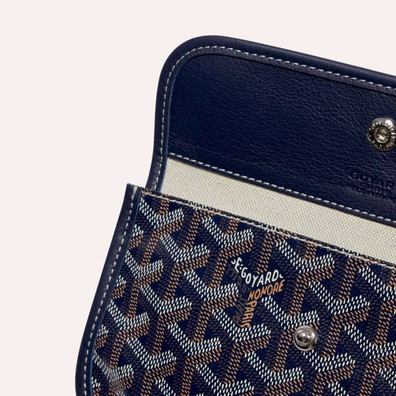 Goyard SAINT LOUIS PM BAG Tote Çanta Lacivert Mavi | GY-NVR3159