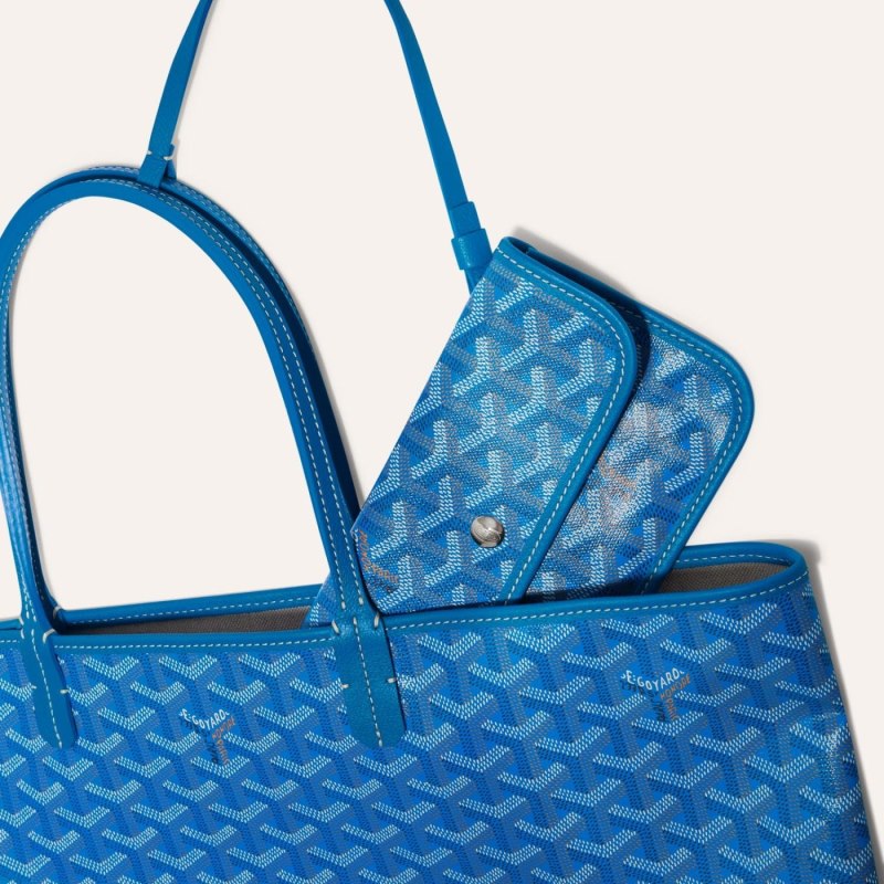 Goyard SAINT LOUIS PM BAG Tote Çanta Mavi | GY-IOD3703
