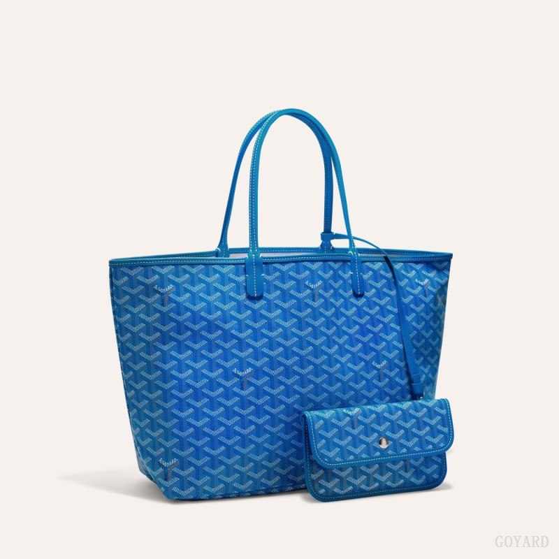 Goyard SAINT LOUIS PM BAG Tote Çanta Mavi | GY-IOD3703