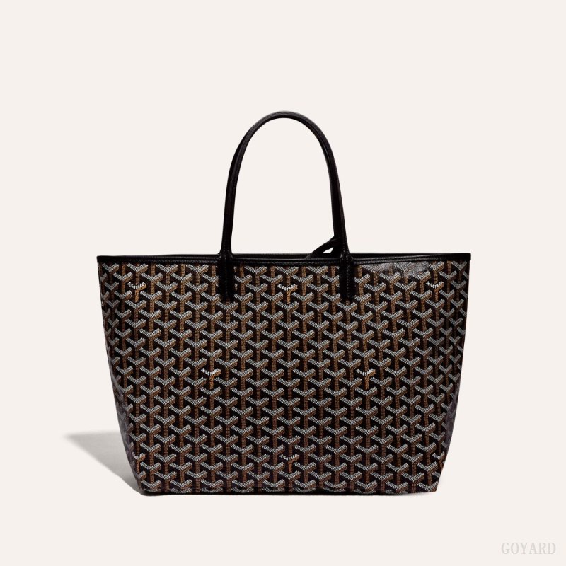 Goyard SAINT LOUIS PM BAG Tote Çanta Siyah | GY-EBY6888