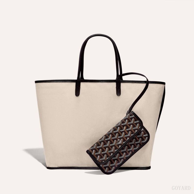 Goyard SAINT LOUIS PM BAG Tote Çanta Siyah | GY-EBY6888