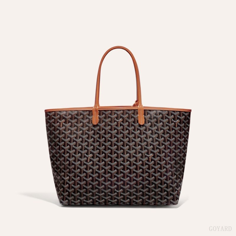 Goyard SAINT LOUIS PM BAG Tote Çanta Siyah Kahverengi | GY-CJO0985