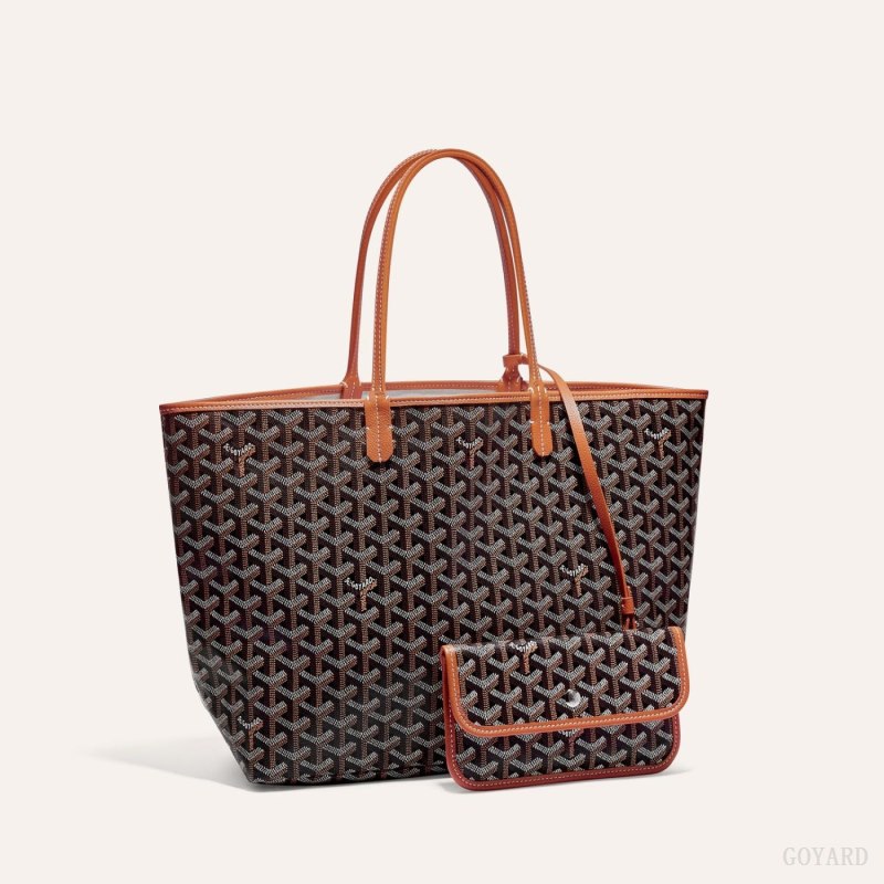 Goyard SAINT LOUIS PM BAG Tote Çanta Siyah Kahverengi | GY-CJO0985