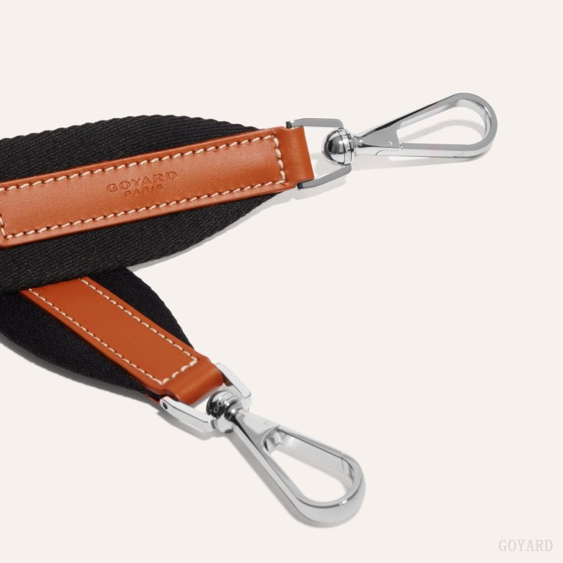 Goyard SANGLE MM STRAP Çanta Kayışı Siyah Kahverengi | GY-DIR0266