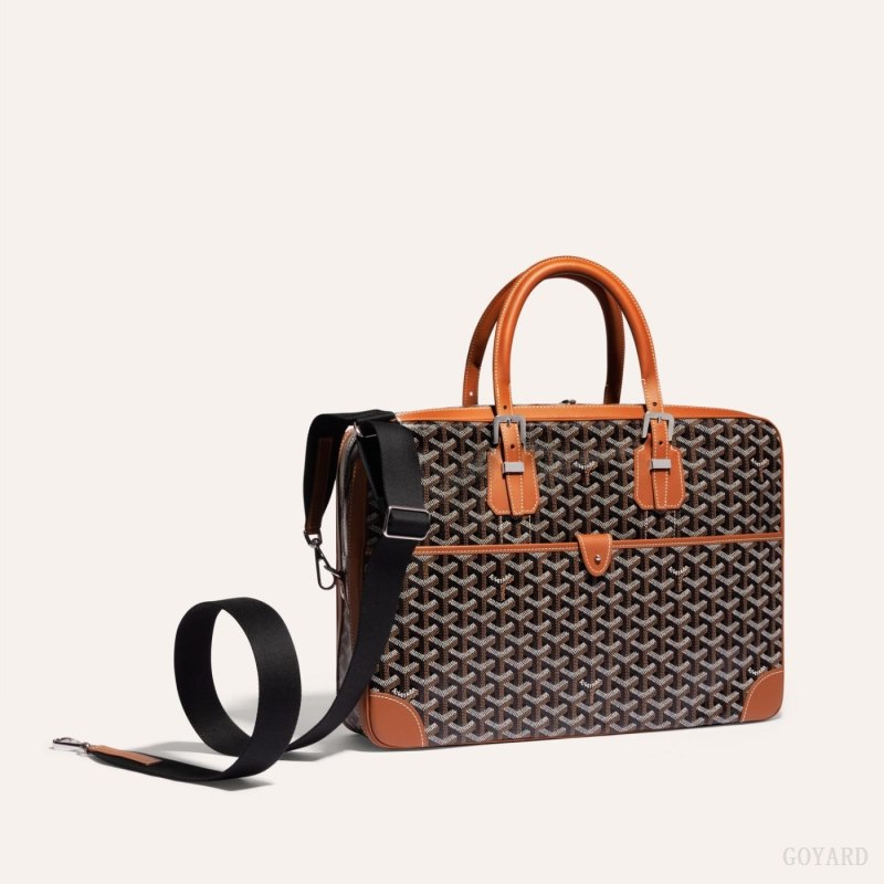 Goyard SANGLE MM STRAP Çanta Kayışı Siyah Kahverengi | GY-DIR0266