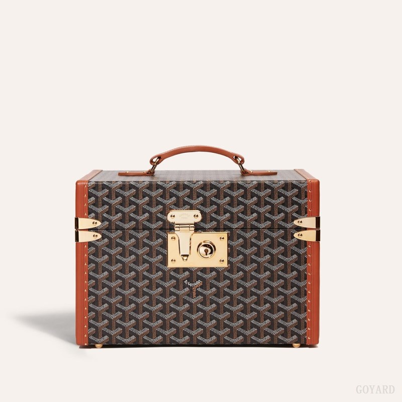 Goyard SARDAIGNE VANITY CASE Boxes Siyah Kahverengi | GY-LGN7806