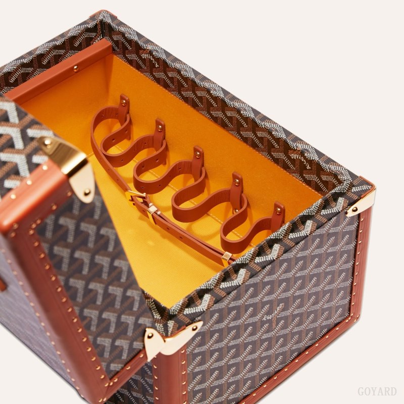 Goyard SARDAIGNE VANITY CASE Boxes Siyah Kahverengi | GY-LGN7806