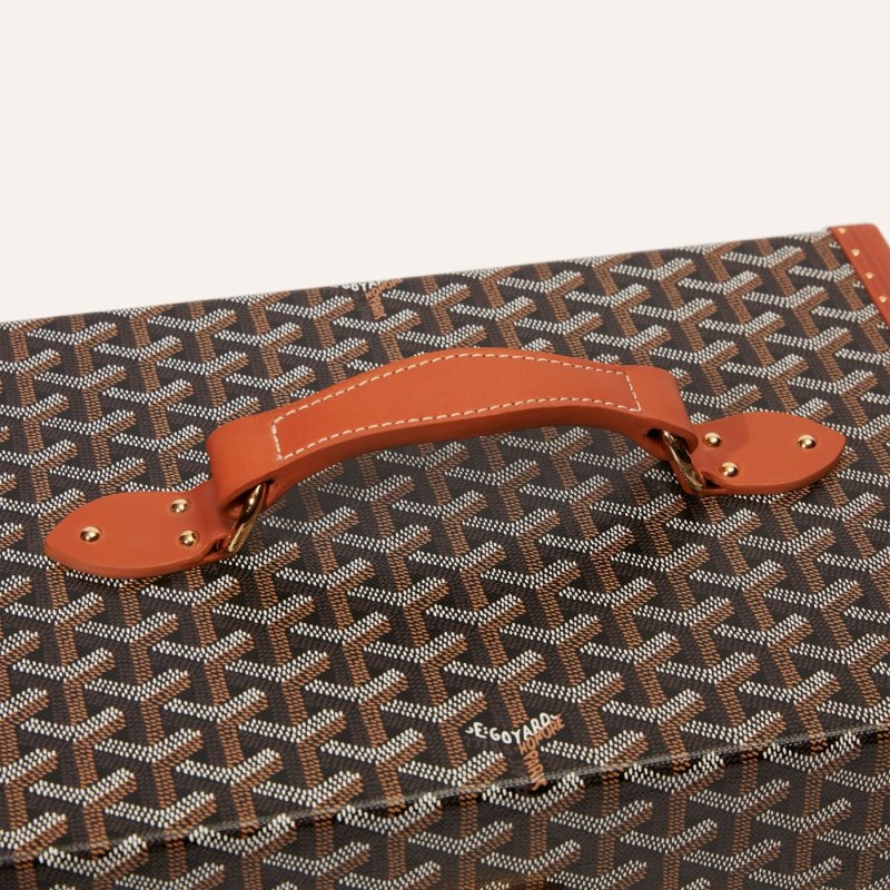 Goyard SARDAIGNE VANITY CASE Boxes Siyah Kahverengi | GY-LGN7806