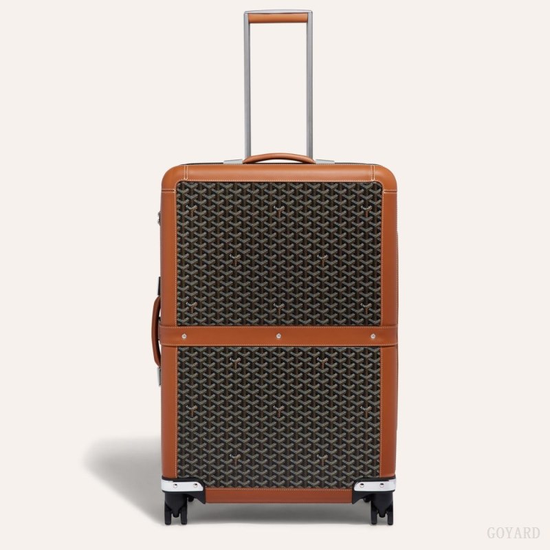 Goyard SATOLAS GM ROLLING SUITCASE Valiz Siyah Kahverengi | GY-BWK2158