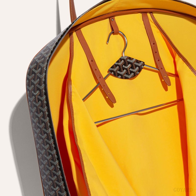 Goyard SAVILE ROW GARMENT BAG Seyahat Çantası Siyah Kahverengi | GY-ZSR6662