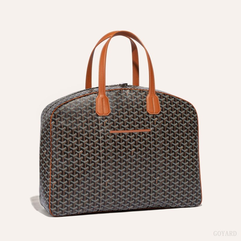 Goyard SAVILE ROW GARMENT BAG Seyahat Çantası Siyah Kahverengi | GY-ZSR6662