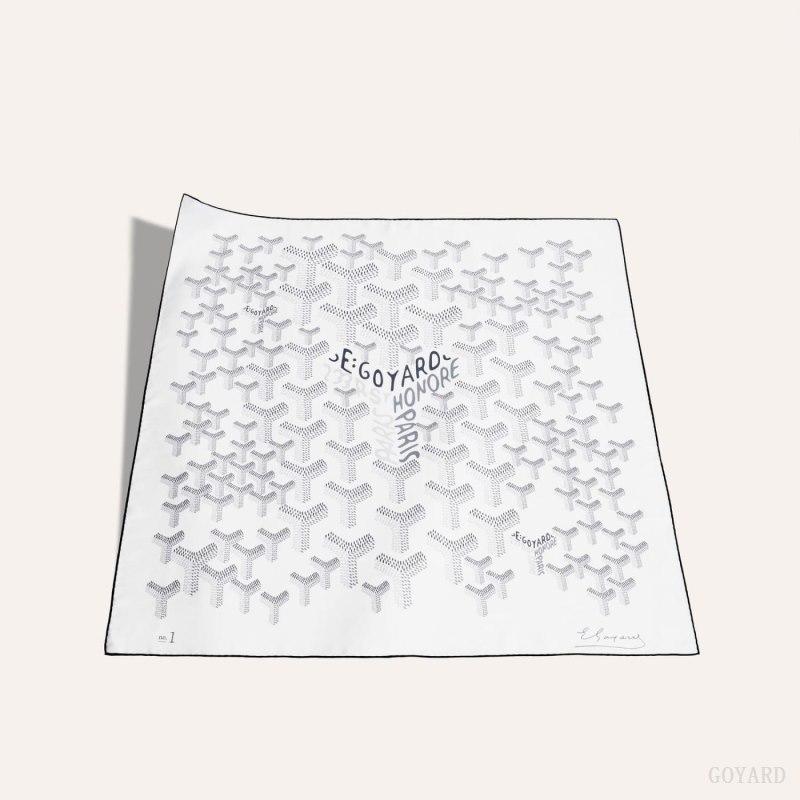 Goyard SCARF N°1 Fular Beyaz | GY-OTO6992
