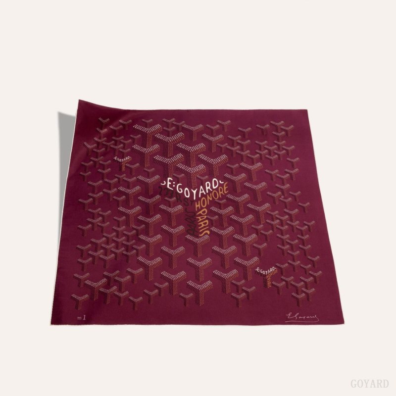 Goyard SCARF N°1 Fular Bordo | GY-BZK9836