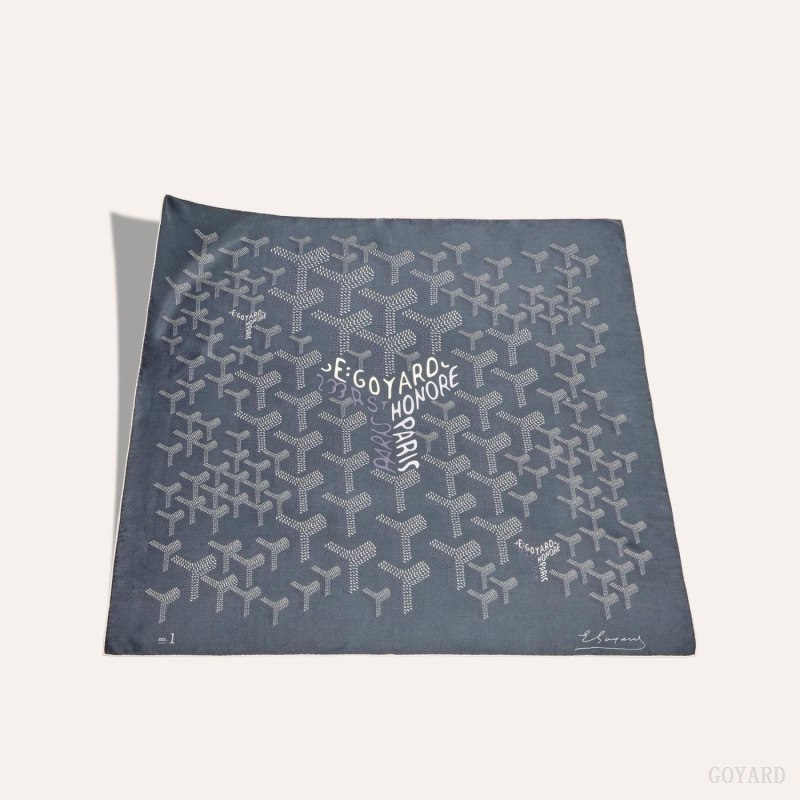 Goyard SCARF N°1 Fular Gri | GY-QKU8883