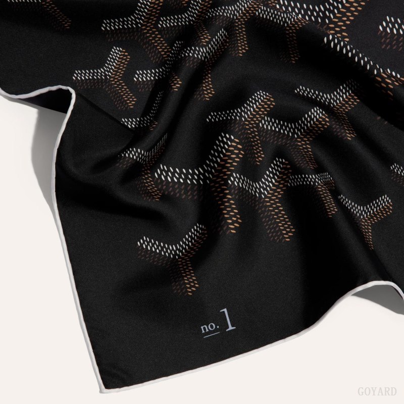Goyard SCARF N°1 Fular Siyah | GY-DFM8959
