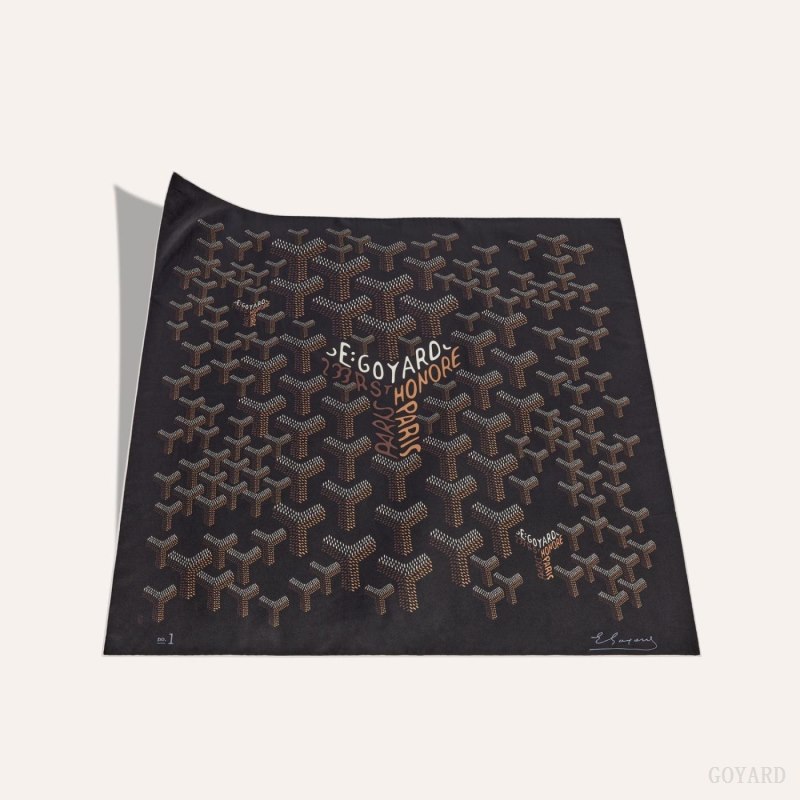 Goyard SCARF N°1 Fular Siyah | GY-DFM8959