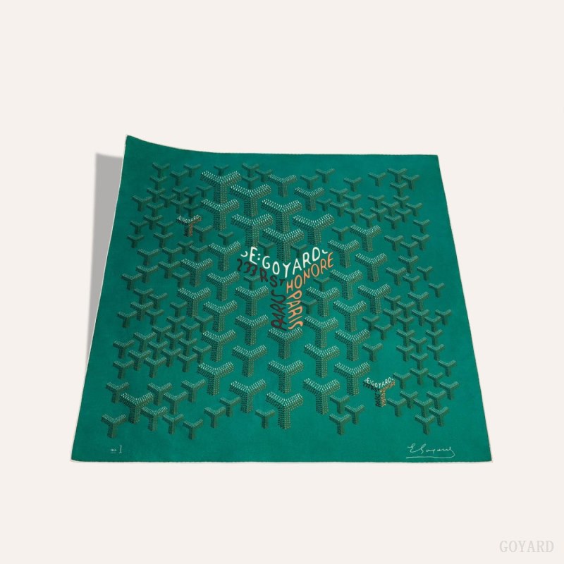 Goyard SCARF N°1 Fular Yeşil | GY-MIJ4463