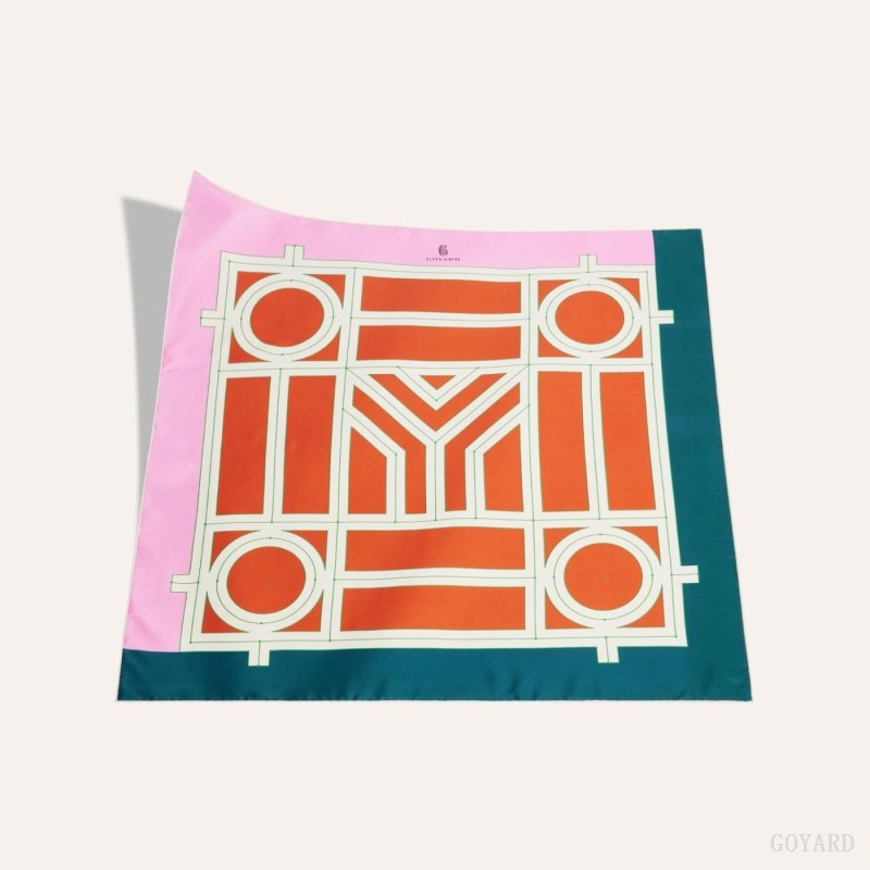 Goyard SCARF N°4 Fular Pembe Kırmızı | GY-WJP4294