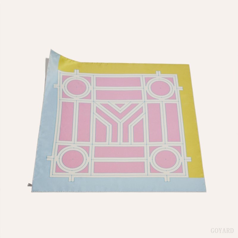 Goyard SCARF N°4 Fular Turuncu Mavi Sarı | GY-XUS8392