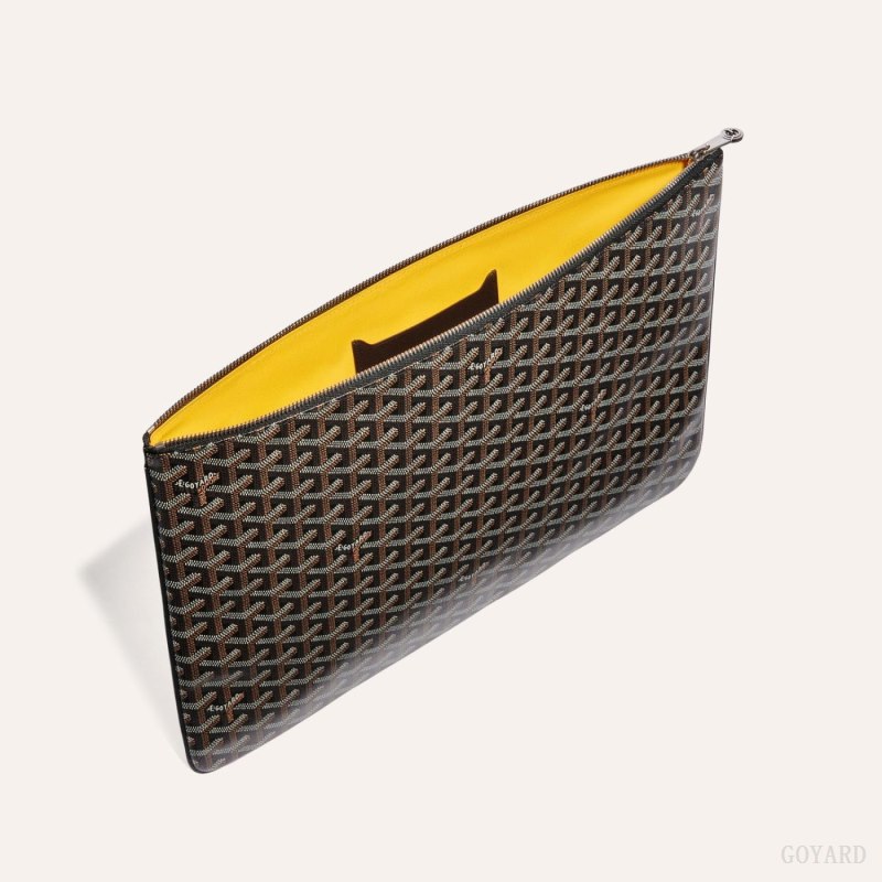 Goyard SENAT GM DOCUMENT CASE Kese Çanta Siyah | GY-WYY5943