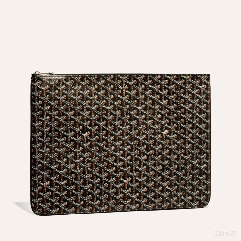 Goyard SENAT GM DOCUMENT CASE Kese Çanta Siyah | GY-WYY5943