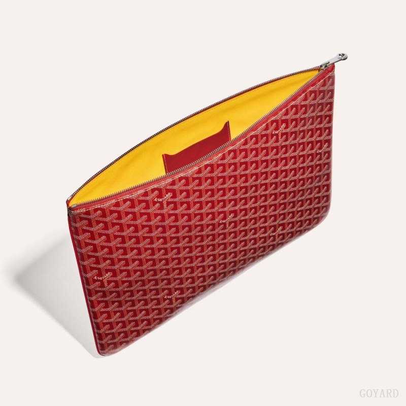 Goyard SENAT GM DOCUMENT CASE Kese Çanta Kırmızı | GY-YMV2800