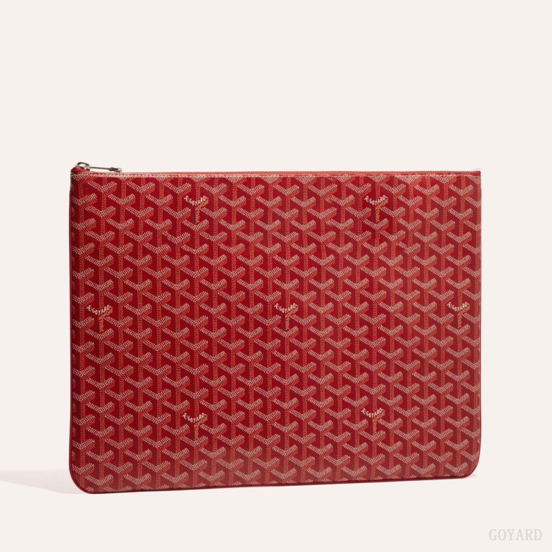 Goyard SENAT GM DOCUMENT CASE Kese Çanta Kırmızı | GY-YMV2800