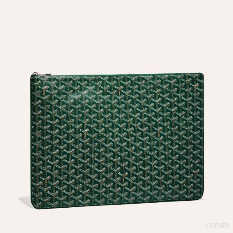 Goyard SENAT GM DOCUMENT CASE Kese Çanta Yeşil | GY-IWW7448