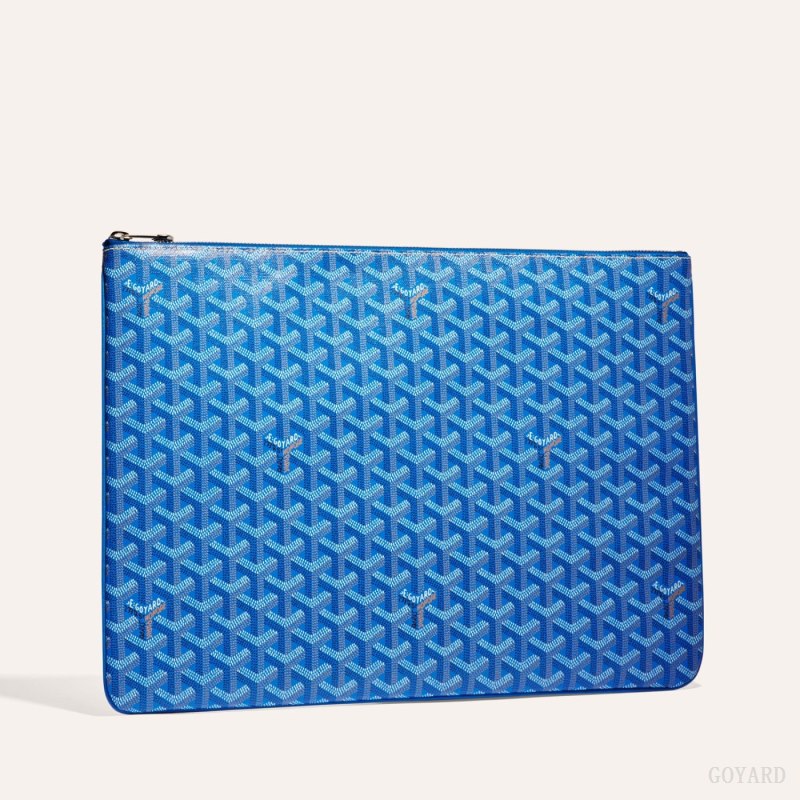Goyard SENAT GM DOCUMENT CASE Kese Çanta Mavi | GY-PYU2553
