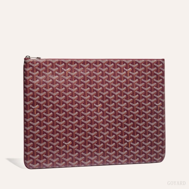Goyard SENAT GM DOCUMENT CASE Kese Çanta Bordo | GY-ESU6296