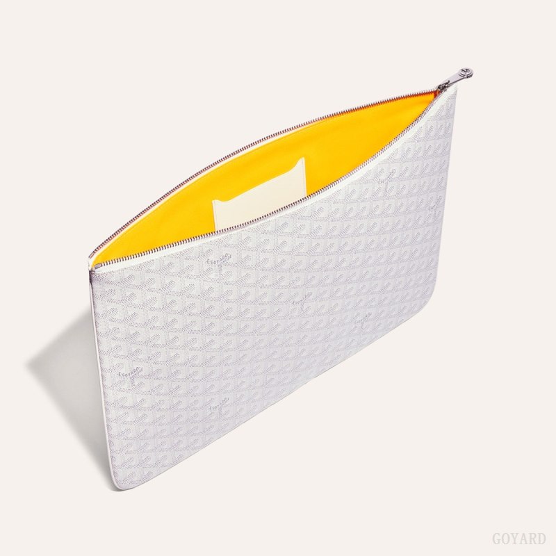 Goyard SENAT GM DOCUMENT CASE Kese Çanta Beyaz | GY-BPH4531