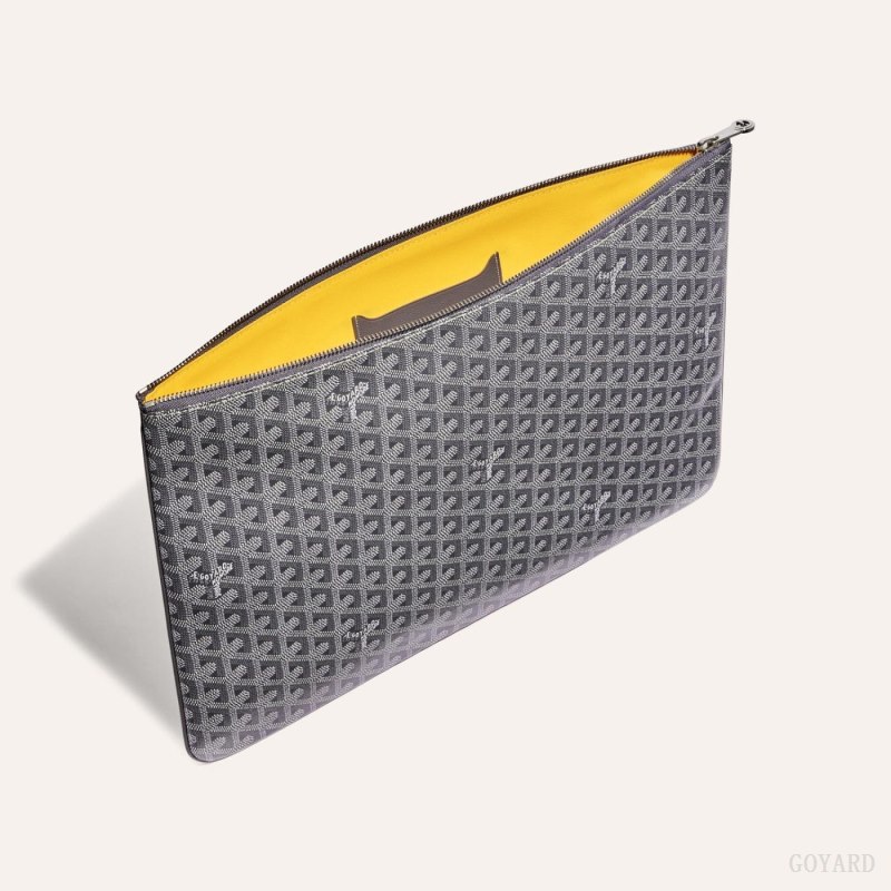 Goyard SENAT GM DOCUMENT CASE Kese Çanta Gri | GY-RLX9760