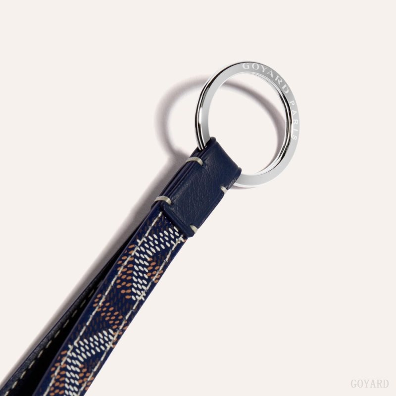 Goyard SESAME KEY RING Anahtarlıklar Lacivert Mavi | GY-BEO7953