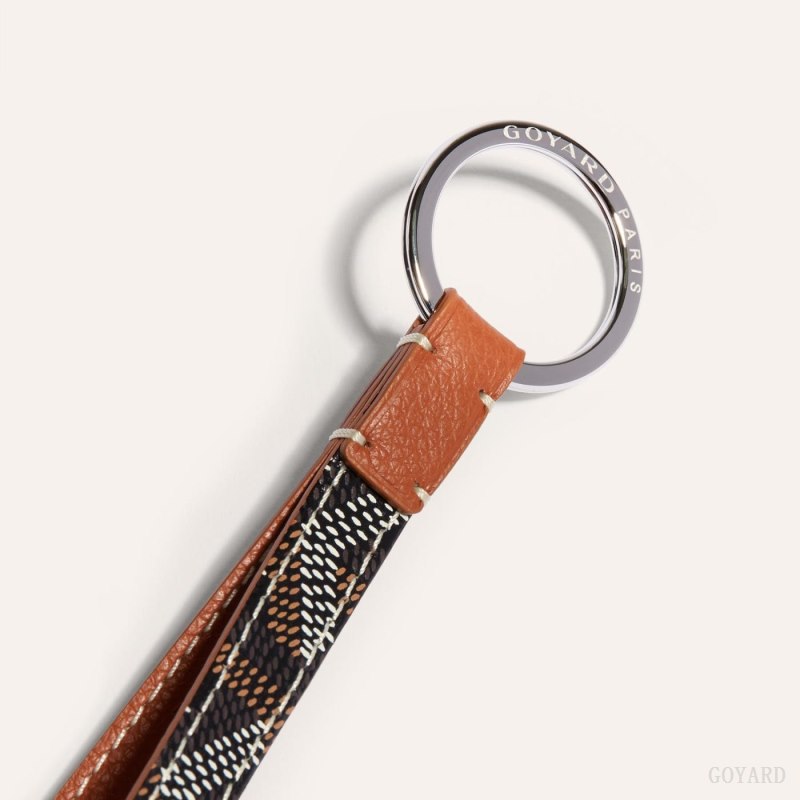 Goyard SESAME KEY RING Anahtarlıklar Siyah Kahverengi | GY-BGA5412