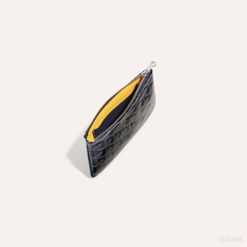 Goyard SÉNAT MINI WALLET Cüzdan Lacivert Mavi | GY-CZR1143