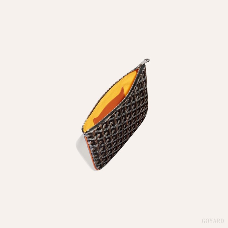 Goyard SÉNAT MINI WALLET Cüzdan Siyah Kahverengi | GY-IZD9215