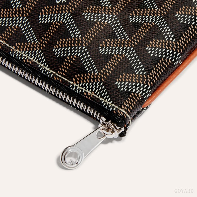 Goyard SÉNAT MINI WALLET Cüzdan Siyah Kahverengi | GY-IZD9215