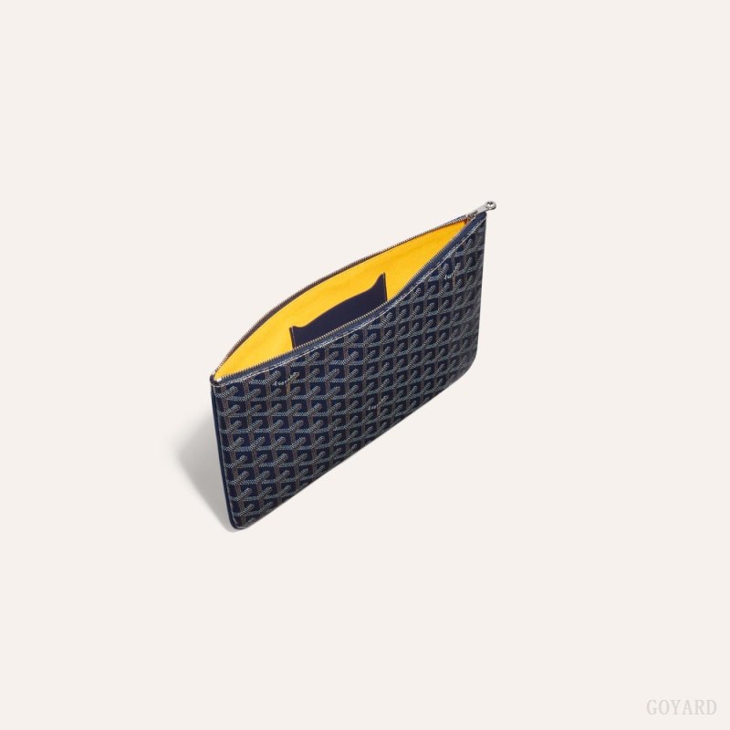 Goyard SÉNAT MM POCKET Aksesuar Lacivert Mavi | GY-PWS0364