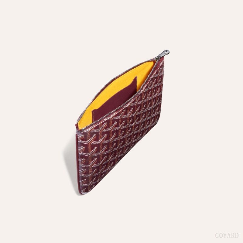 Goyard SÉNAT PM POCKET Küçük Deri Ürünler Bordo | GY-XVE4416