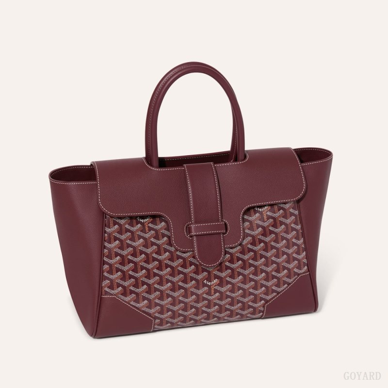 Goyard Saïgon tote bag El Çantası Bordo | GY-RKC0439