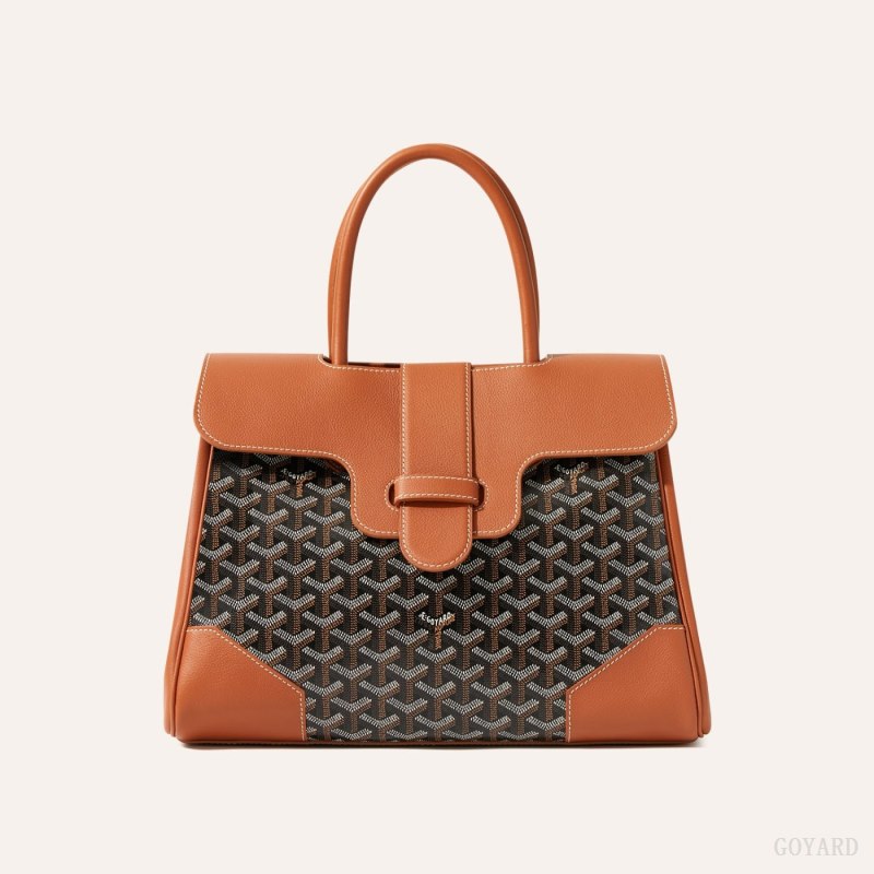 Goyard Saïgon tote bag El Çantası Siyah Kahverengi | GY-BDV7024