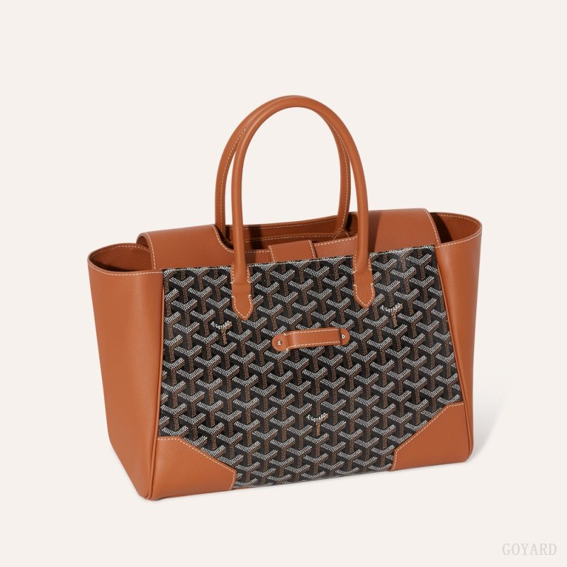 Goyard Saïgon tote bag El Çantası Siyah Kahverengi | GY-BDV7024