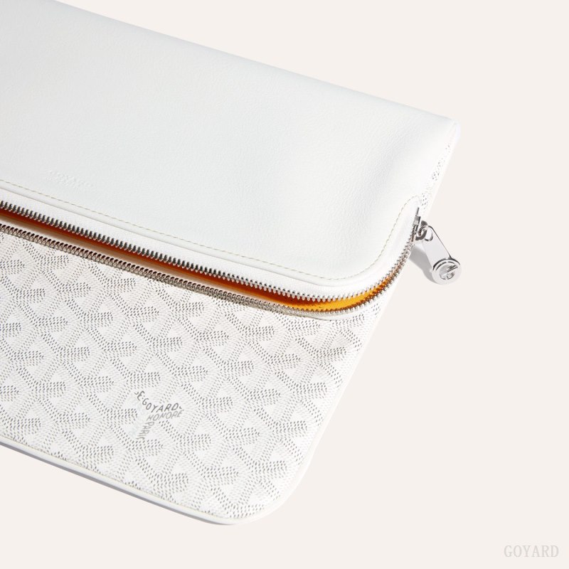 Goyard Sainte-Marie GM Clutch Çantası Beyaz | GY-LSA6460
