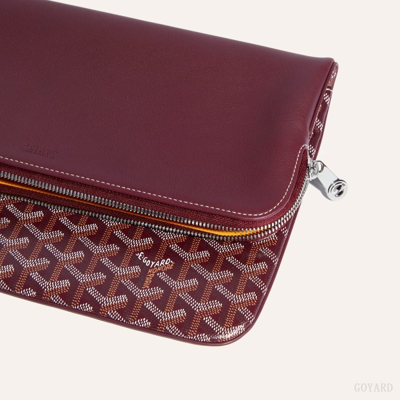 Goyard Sainte-Marie GM Clutch Çantası Bordo | GY-ZEA5843