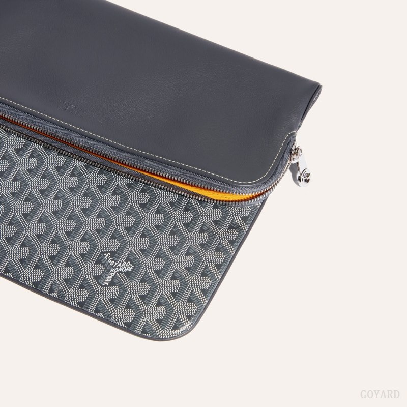 Goyard Sainte-Marie GM Clutch Çantası Gri | GY-YIO6682