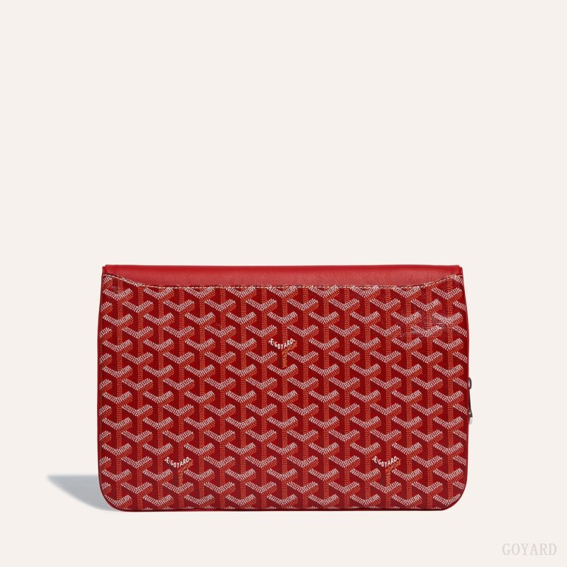 Goyard Sainte-Marie GM Clutch Çantası Kırmızı | GY-JQF1196