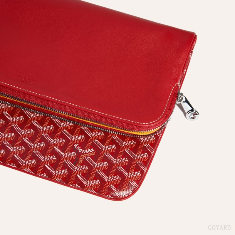 Goyard Sainte-Marie GM Clutch Çantası Kırmızı | GY-JQF1196