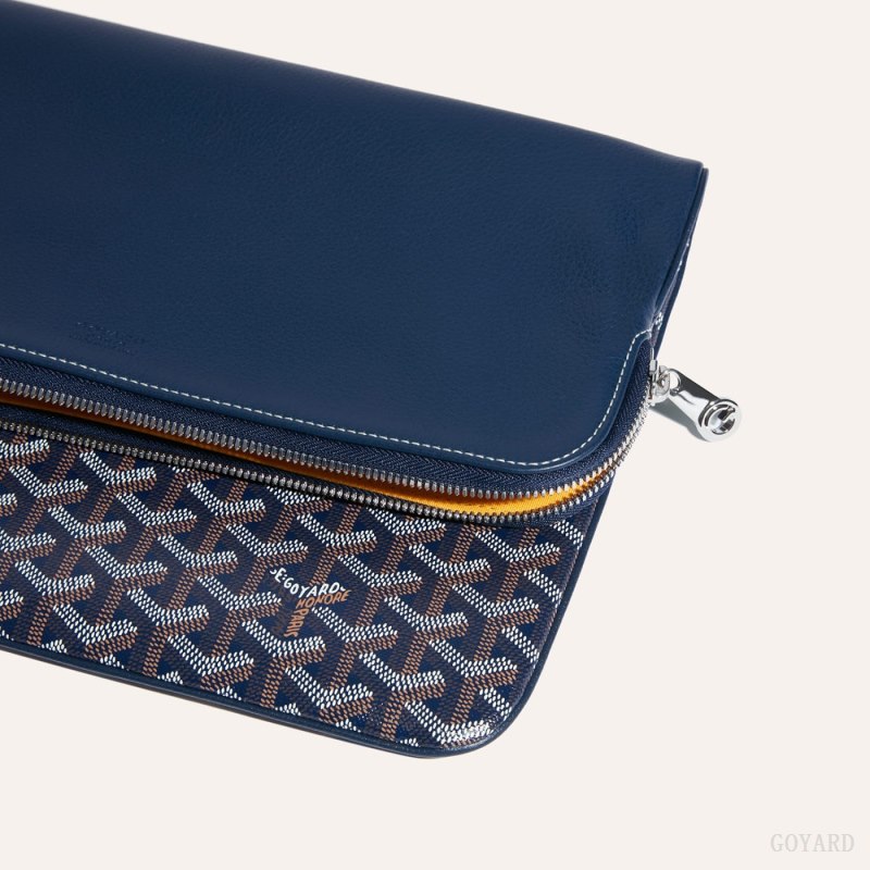 Goyard Sainte-Marie GM Clutch Çantası Lacivert Mavi | GY-WWP6991