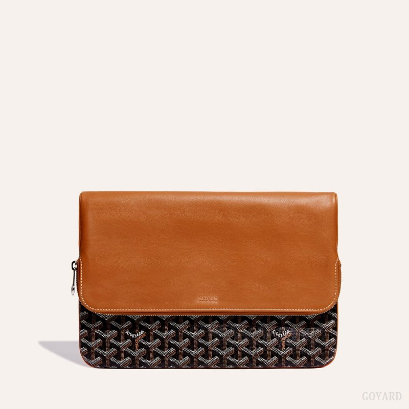 Goyard Sainte-Marie GM Clutch Çantası Siyah Kahverengi | GY-HNL6301
